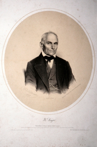 Litografie J. E. Purkyně Autor: Rudolf Hoffmann (1820-1882)  licence Public domain