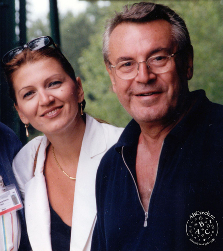 Miloš Forman s Martinou Zbořilovou (1996). Autor snímku: ČTK/Fotobanka ČTK/Kratochvíl Jaroslav